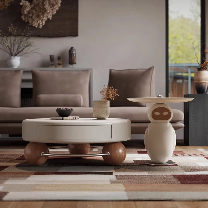 Wood Modern Coffee Table Decoration Designer Industrial Coffee Table Storage Aesthetic Mesa Auxiliar Lounge Suite Furniture - Kimlud