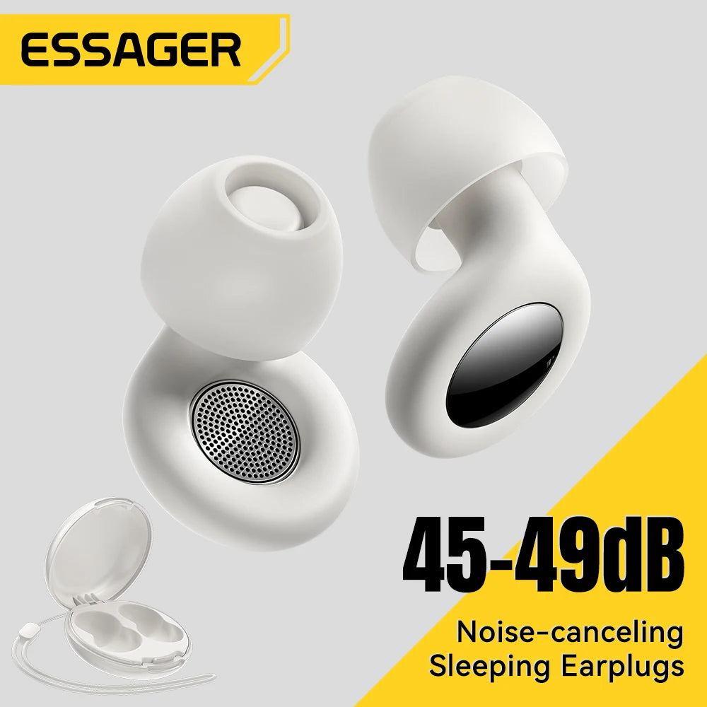 ESSAGER Noise Cancelling Ear Plugs for Sleeping Soft Silicone Sleep Earplugs Noise Reduction Earbuds for Sleep Work Study Travel - Kimlud