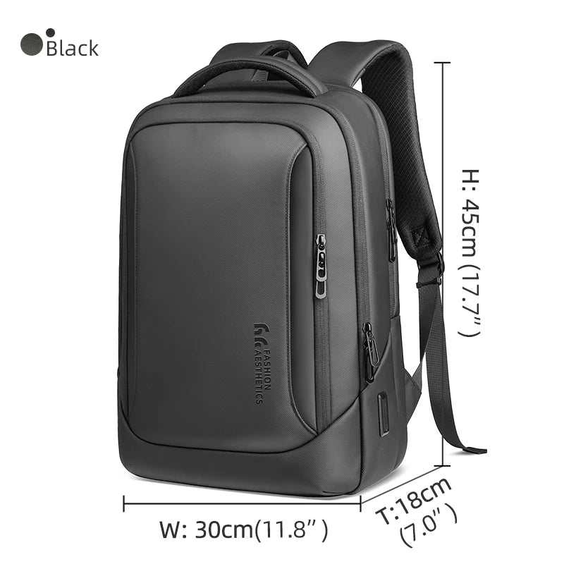 HK Men's Designer Laptop Bag Waterproof School Bags for College Boys Male Business Sports Travel Backpack Men With USB Charging