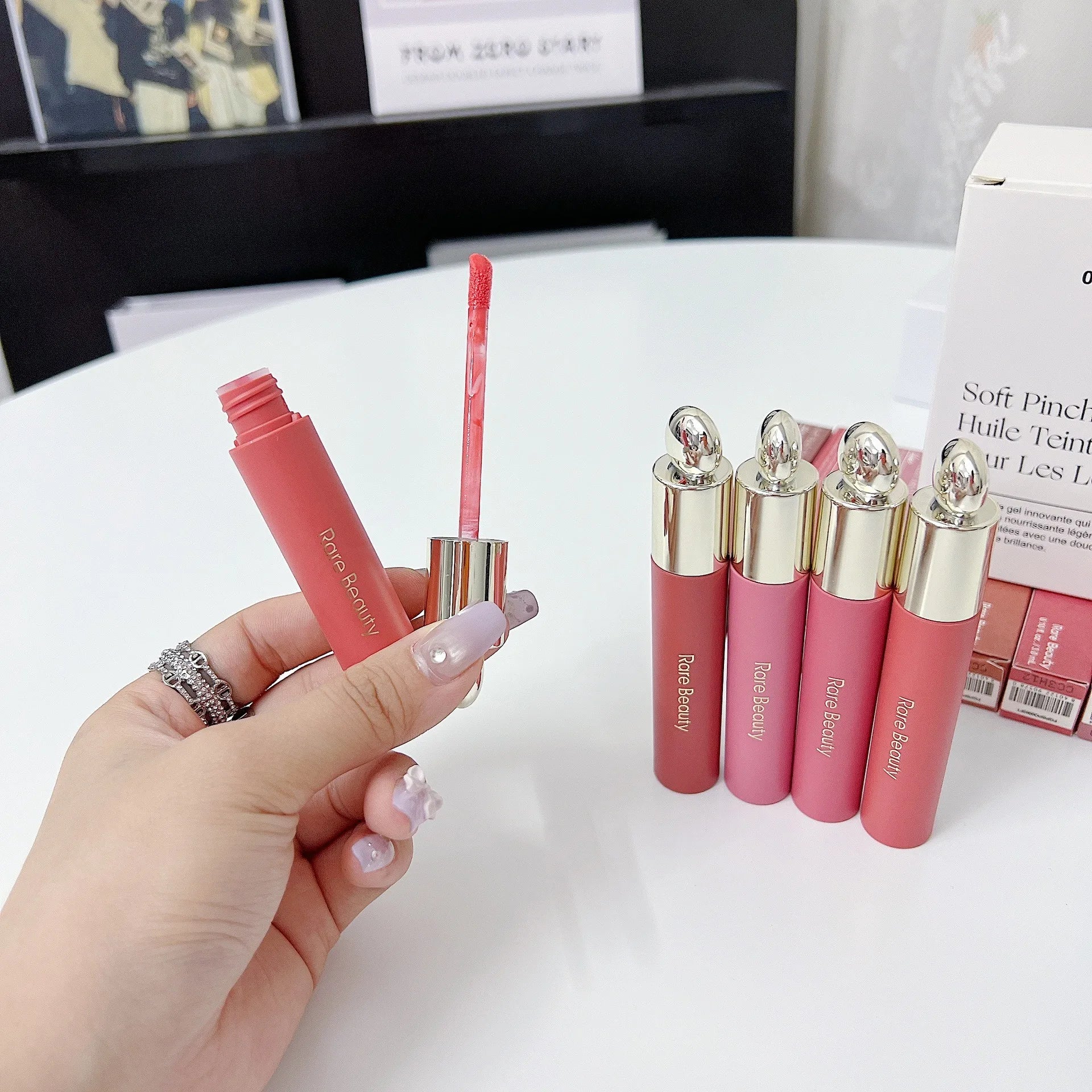 Rare Beauty New Smooth Liquid Lip Gloss Hydrating Moisturizing Lasting Natural Bright Lightweight Nutrient Repair Tinted...