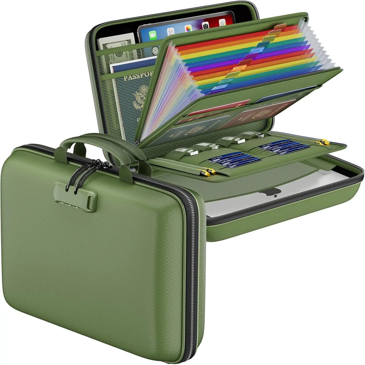 Fireproof Waterproof Document Bag Portable Hard Case for Certificates Passports Gun Safe | Kimlud Luxury Bag
