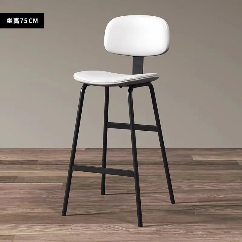 Industrial Style High Stool Soft Bag Relax Wrought Iron Simple Modern Bar Stools Italian Design Taburetes De Bar Bar...