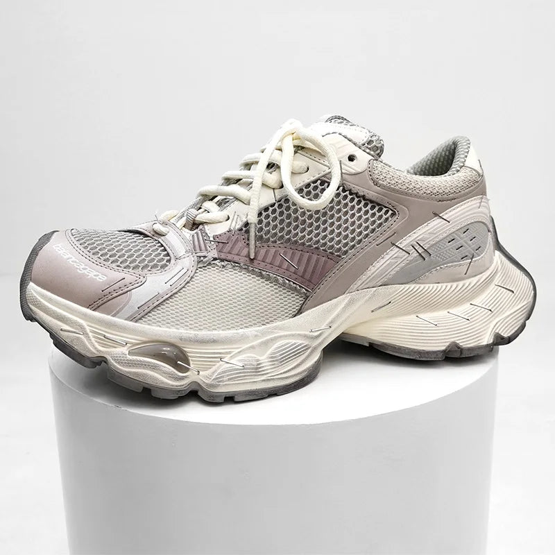 Paris Stapler14 Dad Shoes Thick Bottom Sports Sneakers for Men And Women Couple's Fashionable Casual Shoes Increased Height