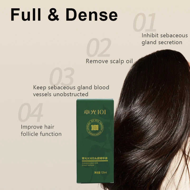 Hair Tonic Zhangguang 101B 101M 120ML Scalp Serum Powerful Anti Hair Loss Treatment Chinese Medicine Therapy 100% Original