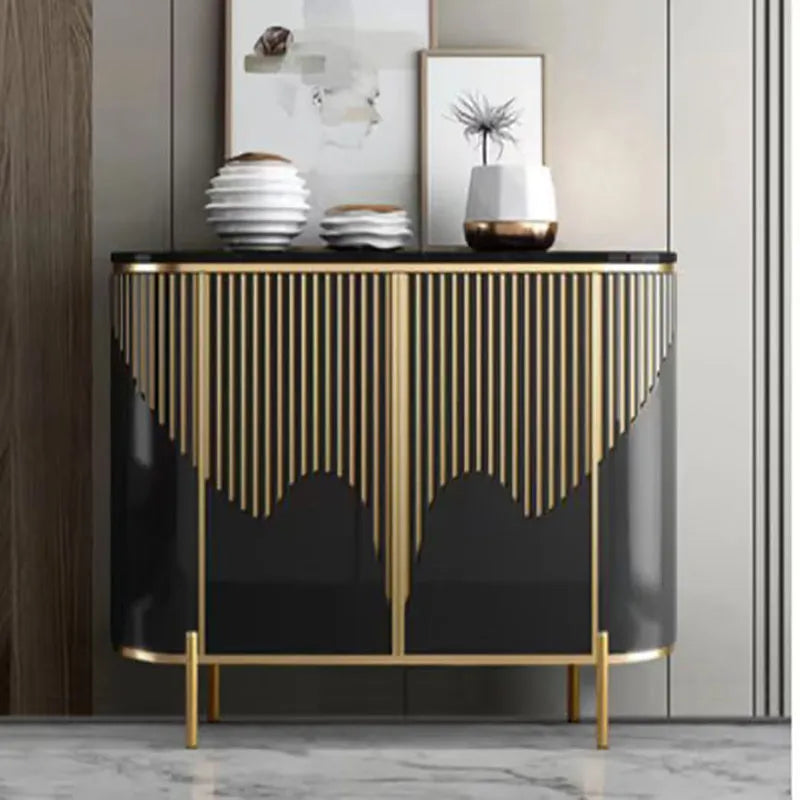Narrow Luxury Living Room Cabinets Gold Classic French Narrow Living Room Cabinets Space Saving Meuble Rangement...