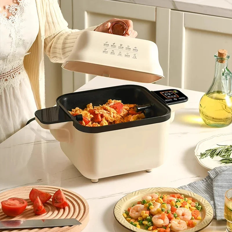 Automatic Cooking Robot Fully Automatic Rotating Stir Fry Smart Home Lazy Pot Fried Rice Machine Multifunctional 220V