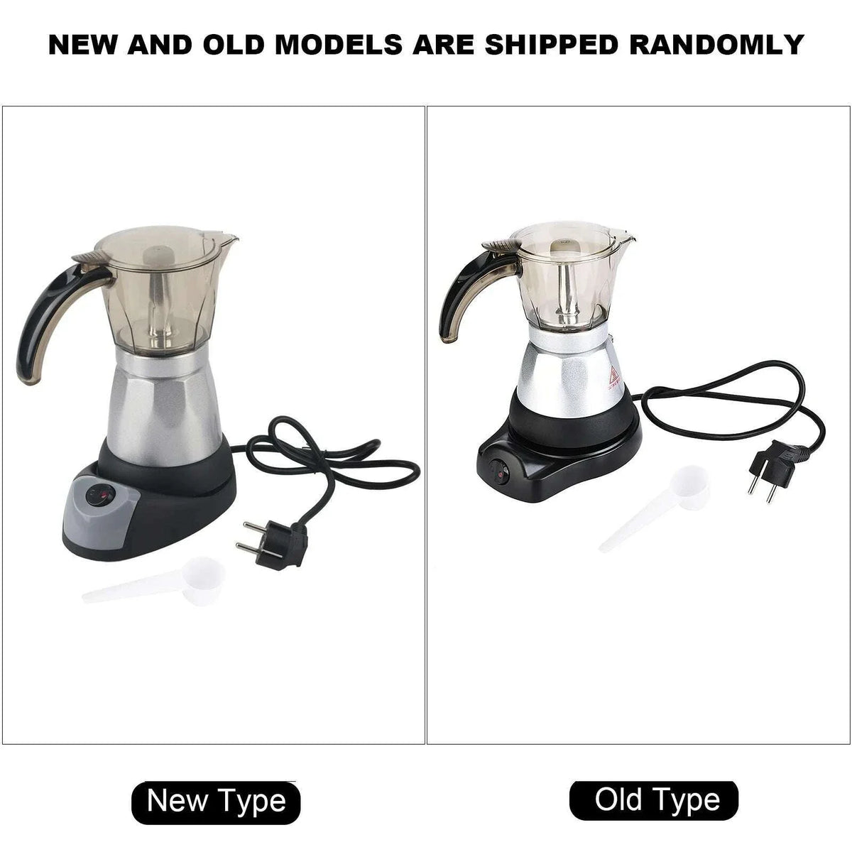 Coffee Maker Large Capacity Electric Pot Stovetop Coffee Maker Coffee Percolator(EU Plug) Stovetop Maker
