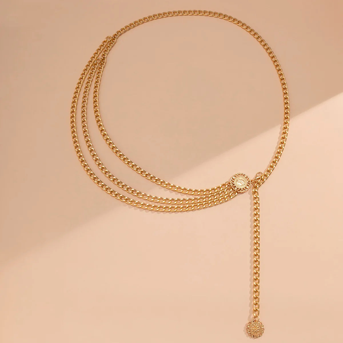 2025 Punk Hip Hop Waist Chain Vintage Waist Belly Jewelry Sexy Bikini Beach Multilayer Belt Chain with Long Tassel Coin...