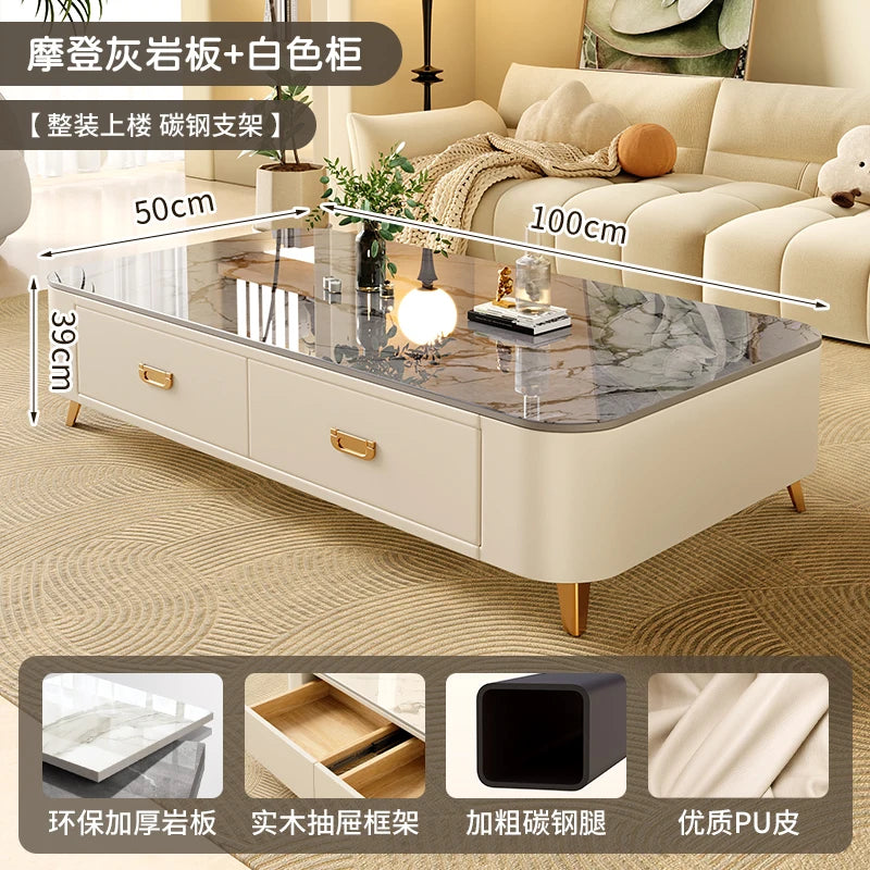 Cheap Cute Coffee Table Clear Simple Designer Modern Luxury Decoration Side Table Writing Mesas Bajas Living Room Furniture - Kimlud