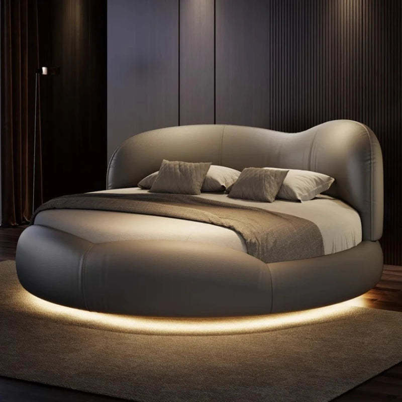 180x200cm Modern Nordic luxury king bed Base beds and frames double bed king size frames with head board furniture for home
