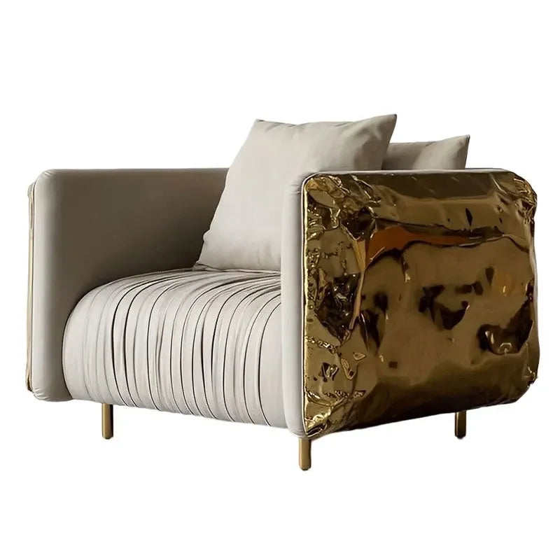 A Modern Style Light Luxury Leather Sectional Sofa Set Reclining Apartment Villa Living Room Furniture | Kimlud Office...