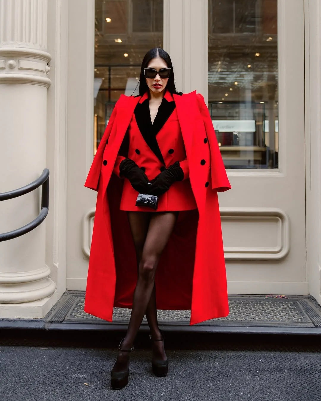 Elegant Women's Formal Dresses Suit Gowns Jacket and Long Over Jacket Coat For Female Double-Breasted 2 Pieces Suit Customized