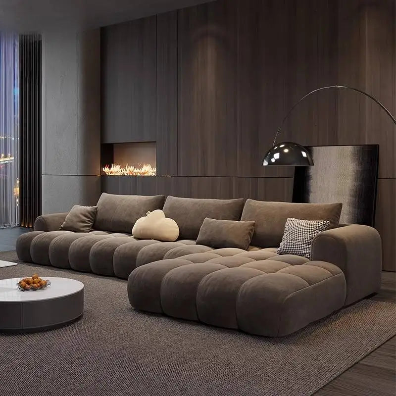 Designer Brown Living Room Sofas Cheap Minimalist Soft Nordic Living Room Sofas Bubble Modern Woonkamerbanken Furniture...