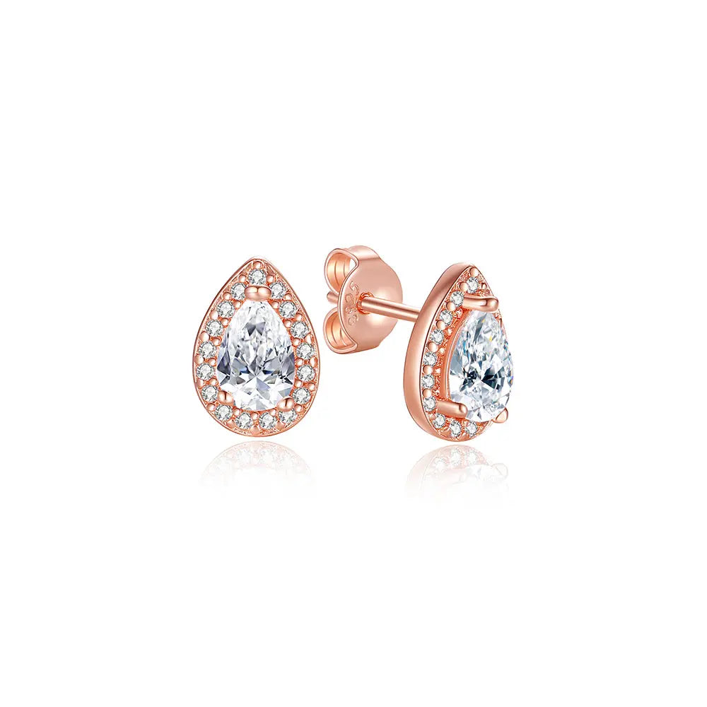 Original 925 Sterling Silver Earrings 2026 Stud Hoop Crystal Earings For Women Rose Gold Crown Heart Infinity Bee Earing...