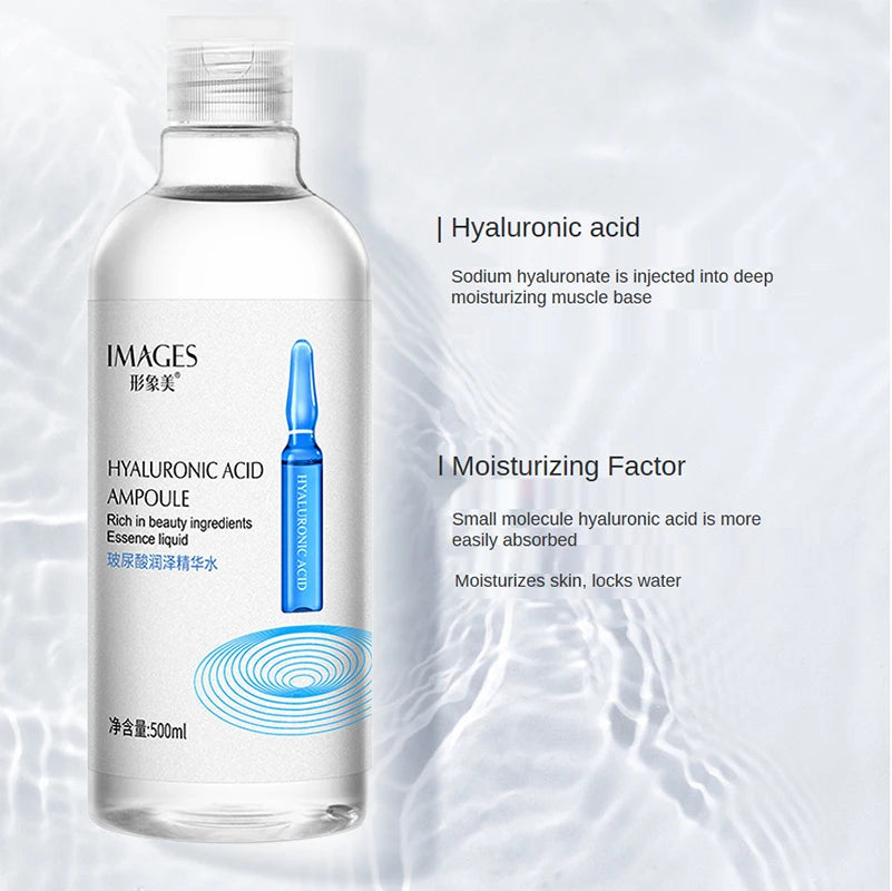 150/300/500ml Hyaluronic Acid Face Essence Anti-aging Remove Wrinkle Shrink Pore VC Niacinamide Moisturizing Brighten Face Serum