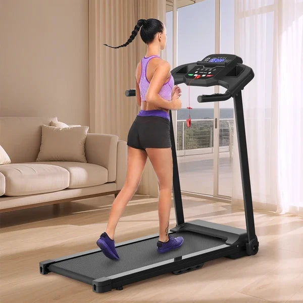 Foldable Treadmill 2.5HP Electric Folding Treadmill Running Walking Machine for Home Gym, Max 265 LBS Weight Capacity - Kimlud