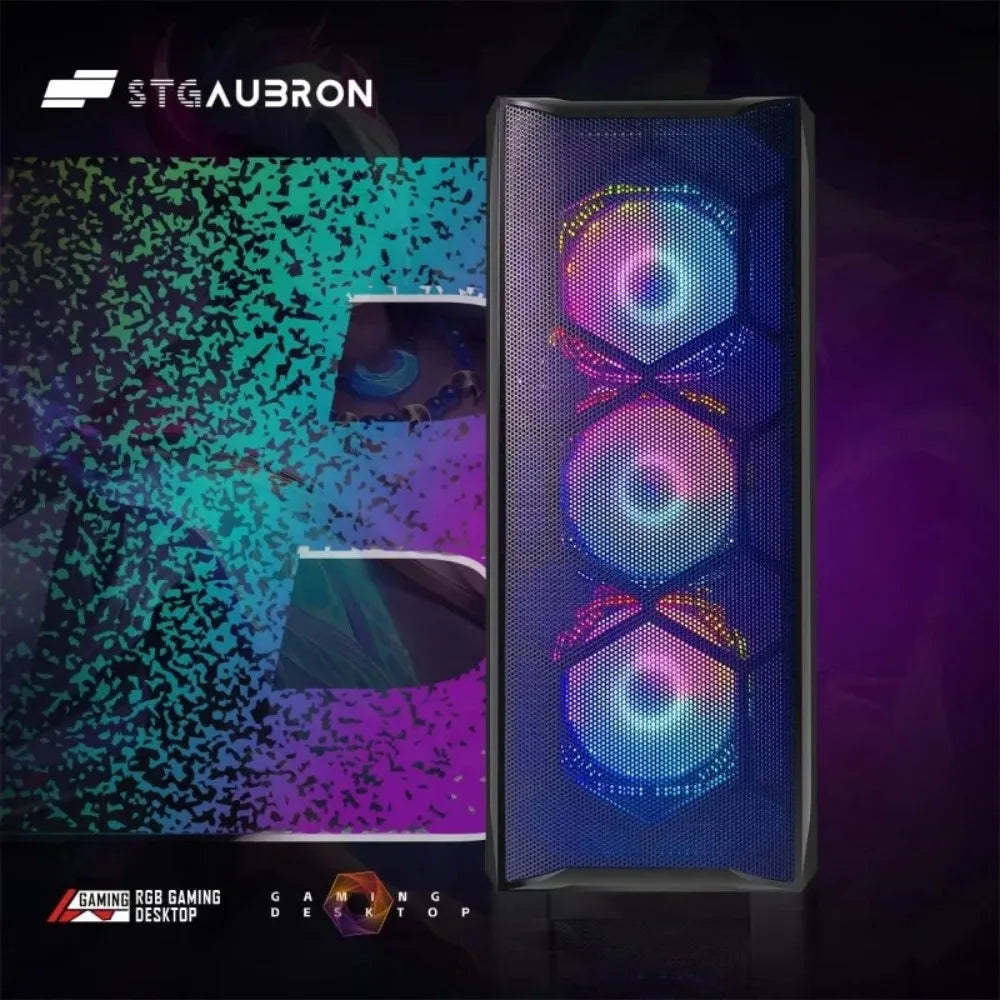 Radeon RX 580 8G GDDR5, Intel Core I7 Up To 3.9G, 16G RAM, 1T SSD, 600M WiFi, BT 5.0, RGB Fan X6, Windows 10 Home Towers - Kimlud