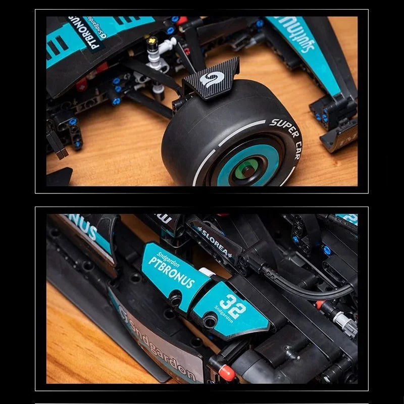 2025 New F1 W14 Racing Car Building Blocks Set 1420PCS Compatible MOC Vehicle Model DIY Holiday Toys Gifts Kids Boys Racing Fans