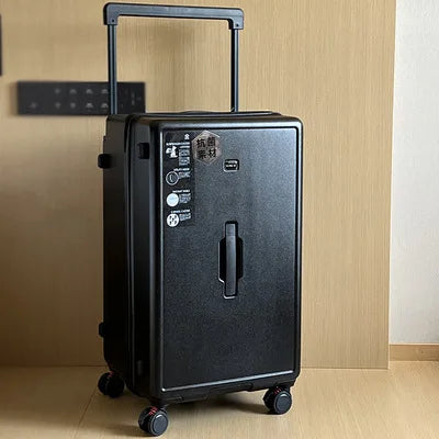 Fashion Wide Handle Large Capacity 32inch Rolling Luggage Trunk Women Hardside Travel Suitcase With Brake Wheels