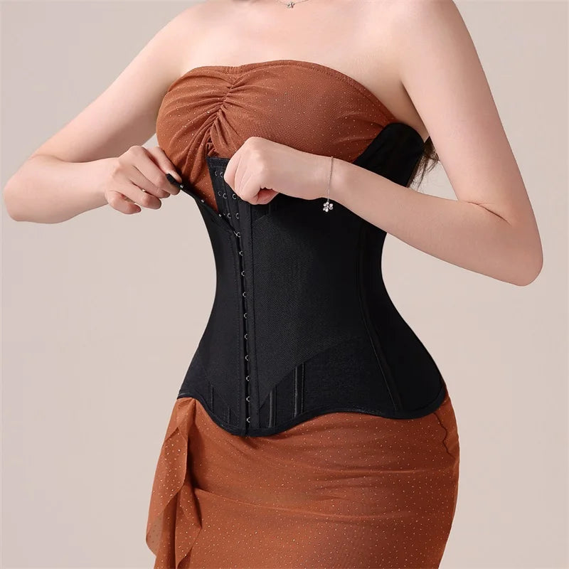 MiiOW U-shaped Waist Trainer Corset Women Buttoned Shapers Breast Lifted Waist Trainer Steel Bone Slimming Women's Shapewear - Kimlud