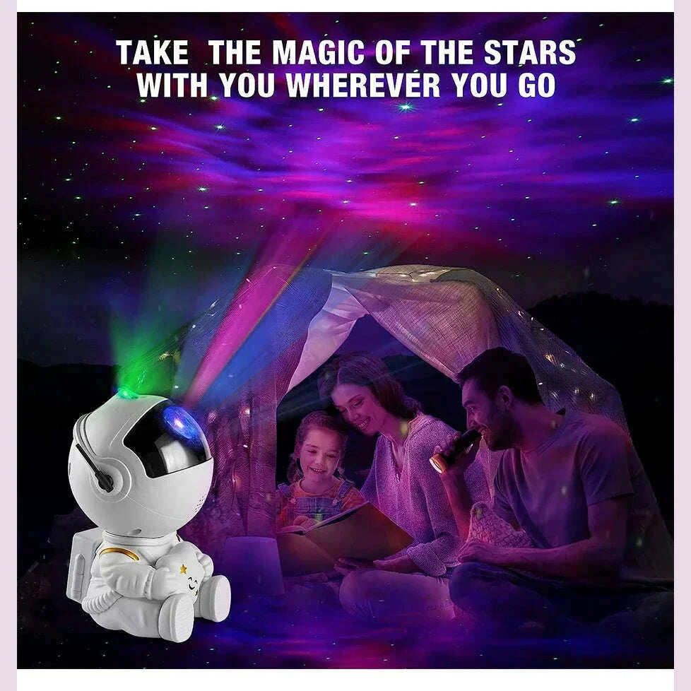 Galaxy Star Astronaut Projector LED Night Light Starry Sky Porjectors Lamp Decoration Bedroom Room For Children Adult Gifts