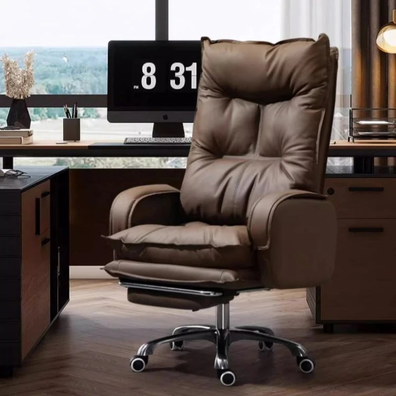 comfortable sedentary Boss chair office business ergonomic Computer chair on wheels Relax bureaustoel ergonomisch...