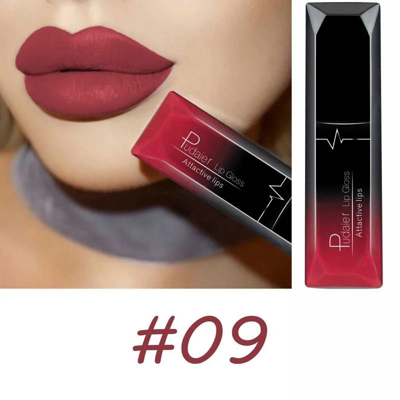 Velvet Matte Liquid Lipstick Waterproof 17 Long Lasting Colors Non Stick Cup Kissproof Smooth Soft Lip Makeup for Girls