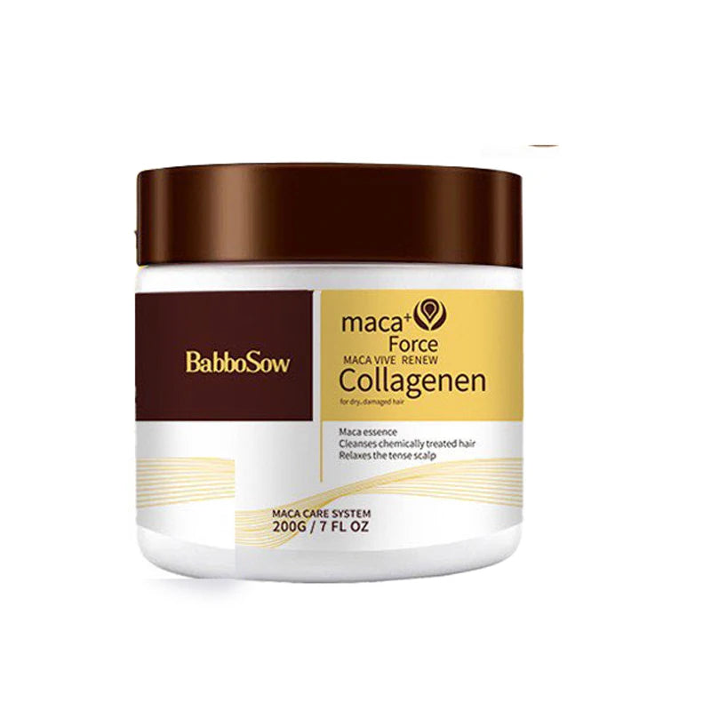 Collagen Hair Treatment Deep Repair Conditioning Argan Oil Hair Mask Essence for Dry Damaged Hair 200ml/500ml | Kimlud...