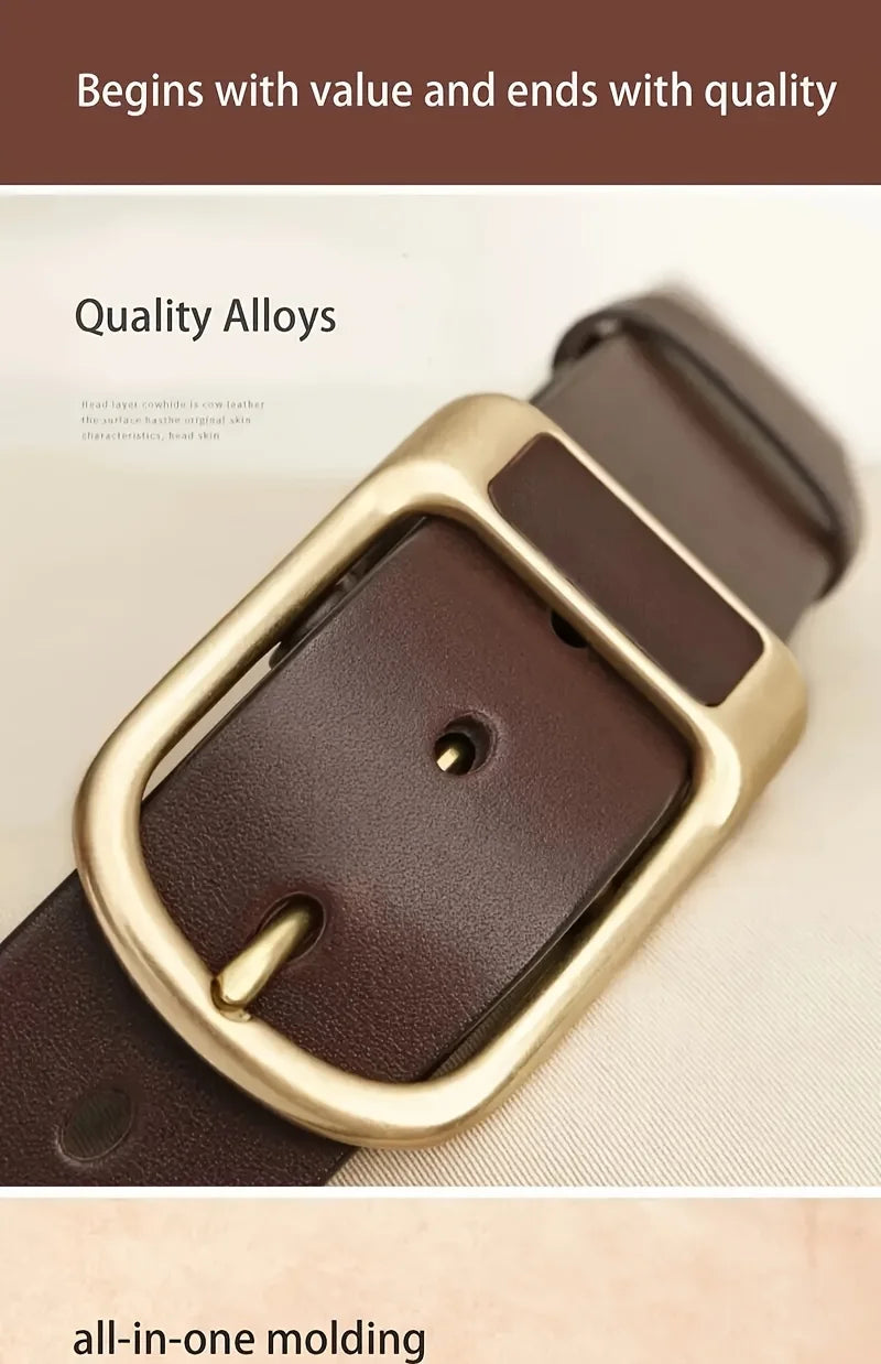 Men's Trendy Casual Belt For Men Coboy Style Belts Pin Buckle Belt Jeans Retro Belt Business Casual Belt | Kimlud Mid...