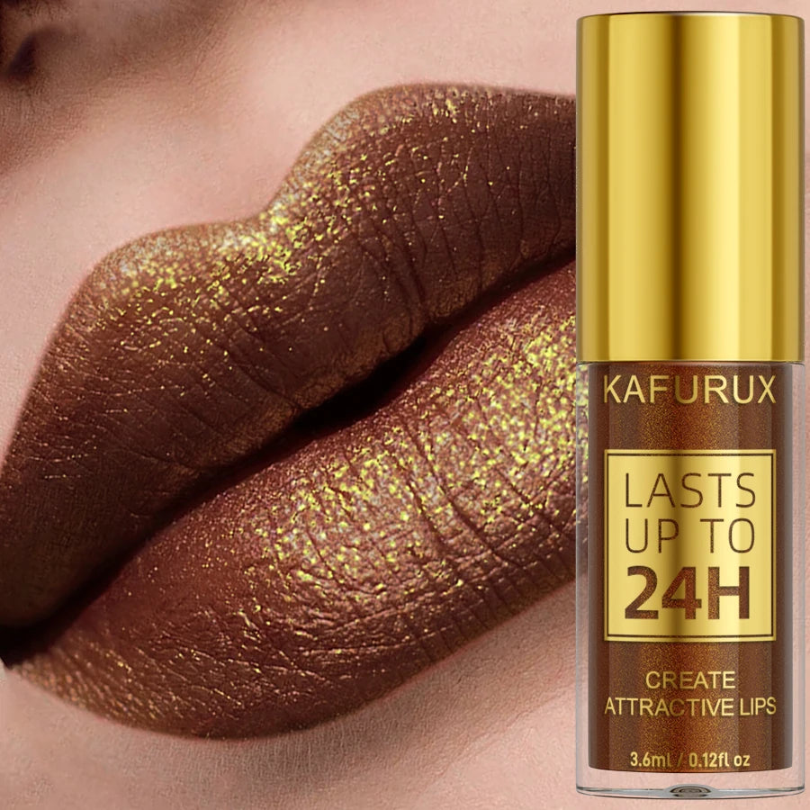 1PC Glitter Metallic 14 Colors Lip Glaze Shiny Long Lasting Lip Gloss Liquid Lipstick Korean Makeup Lip Oil Lip Tint...