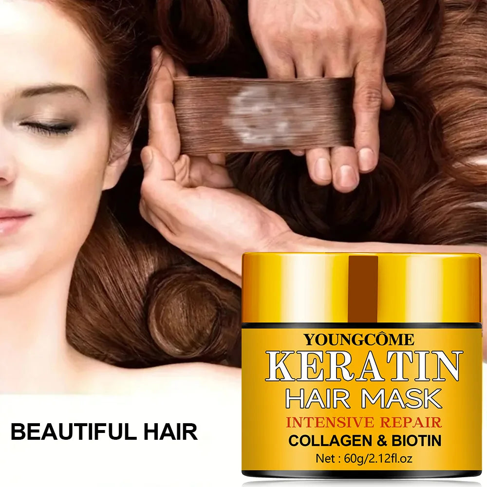 Hair Repairs Hair Mask Essential Oil Nourishing for Dry Damaged Biotin Collagen Keratin Treatment Hairs Conditioner Hair...