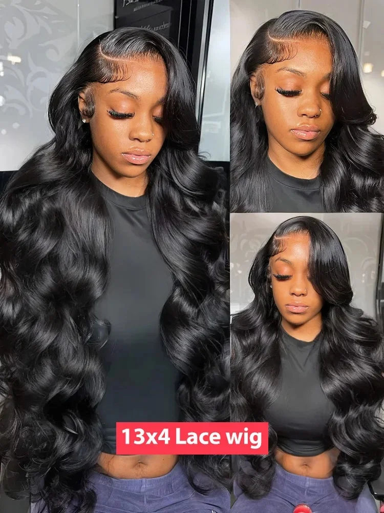 30 40 Inch Body Wave 13x6 HD Lace Frontal Wig Human Hair 13x4 Lace Front Wigs 4x4 5x5 360 Brazilian Pre Plucked Lace For Women