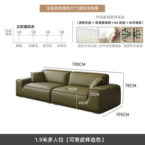 Minimalist Italian Sofas Living Room Luxury Modern Elegant Sofa Comfortable Lounge Salon Canape De Luxe Moderne Home...