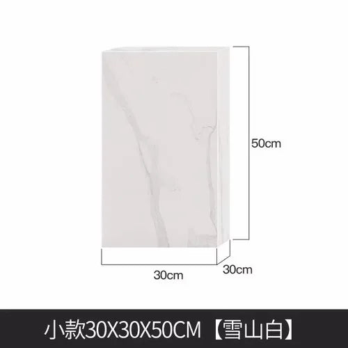 Bedroom Marble Table Luxury White Unique Minimalist Sofa Side Table Square Aesthetic Mesas De Centro Para Sala Room Furniture - Kimlud