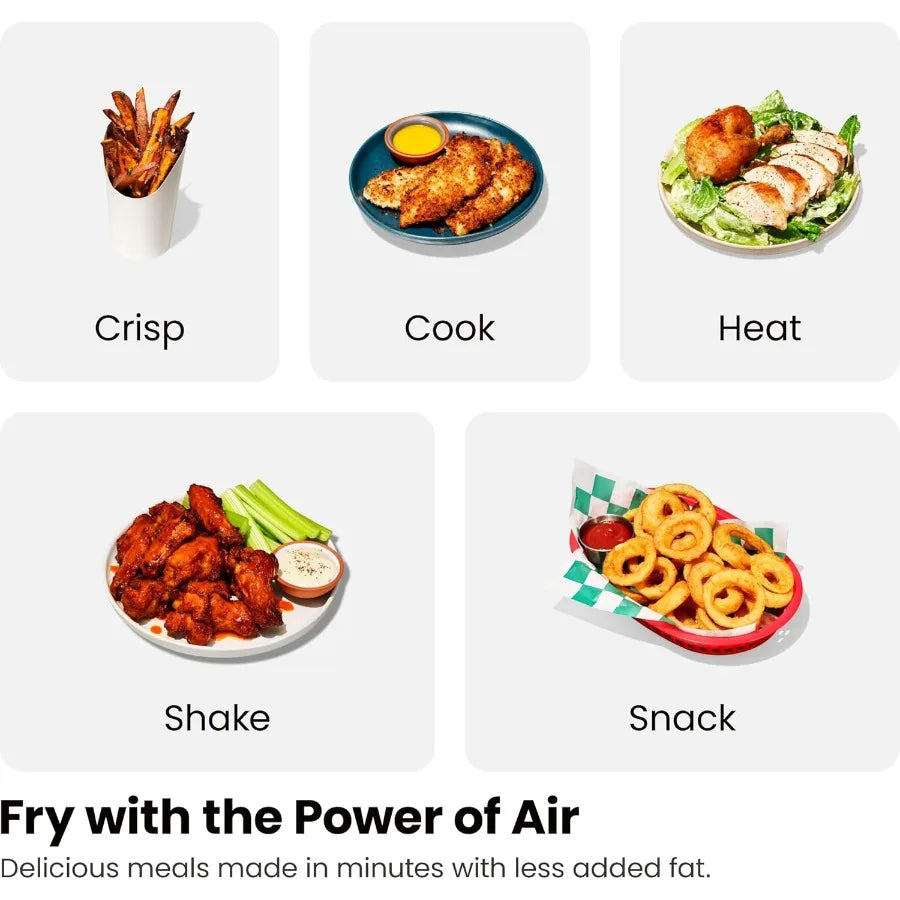 TurboFry Touch Dual Air Fryer Maximize The Healthiest Meals With Double Basket Capacity One-Touch Digital Controls And Shake Re