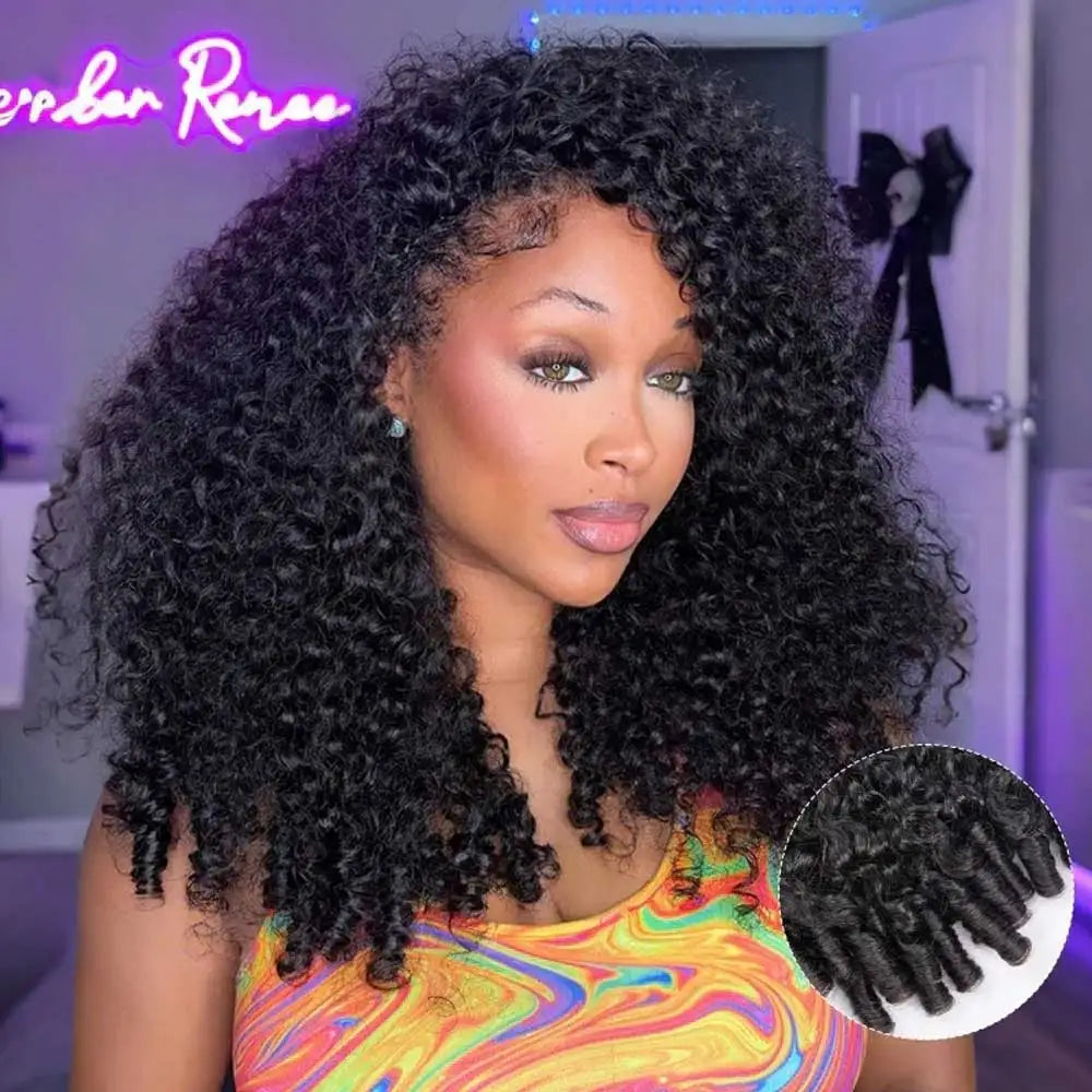 250% Density Burmese Curly Human Hair Wig 13x4 HD Transparent Lace Frontal Wigs Pre Plucked Rem Burmese Human Hair Wigs 28 Inch - Kimlud