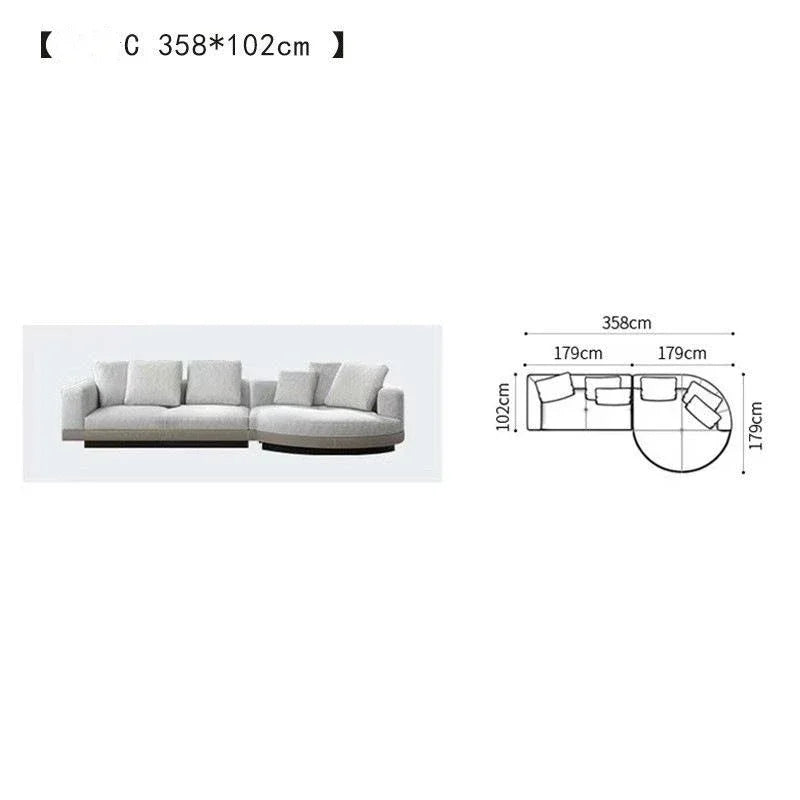 For Italian Minimalist Fabric Sofa Set Living Room Furniture Modern Sofa Set Living Room Furniture Sofa Set - Kimlud