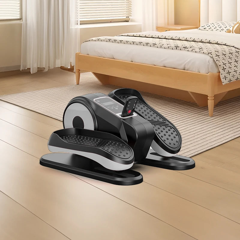 Fanpo Mini Electric Home Gym Stepper Pedal Exerciser Elliptical Trainer Portable Mini Elliptical Trainer Pedal Exerciser Stepper