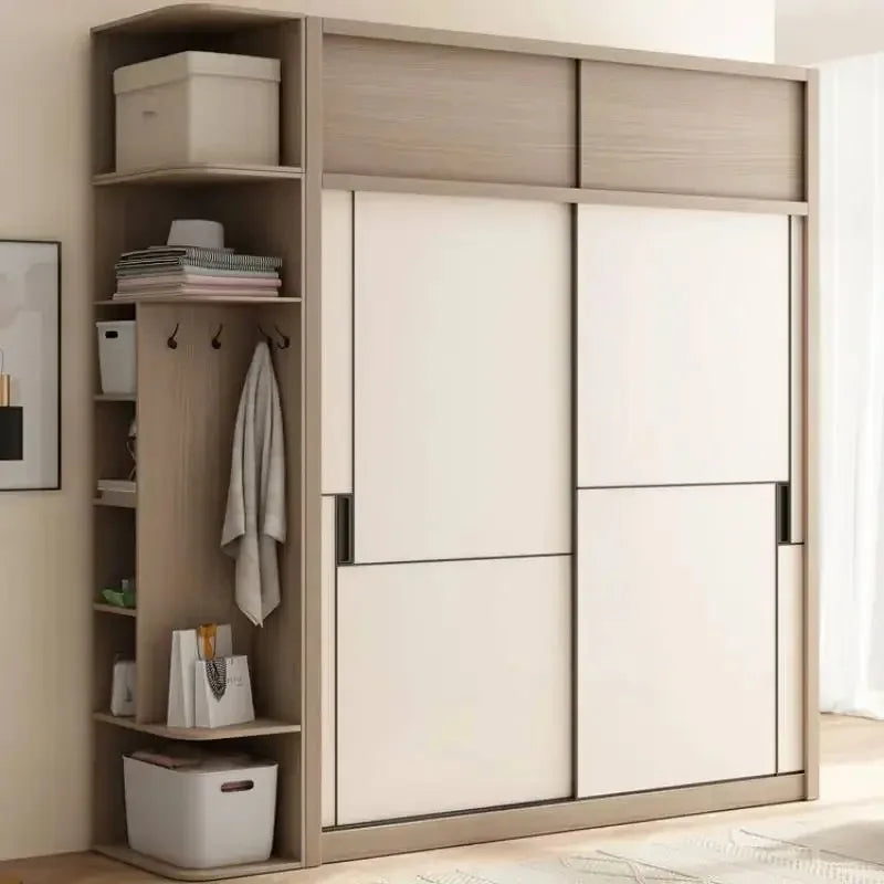 Luxury Modular Wardrobes Sliding Door Orgnizer Modern Bedroom Wardrobe Display Wooden Stylish Armario Ropero Bedroom Furniture - Kimlud