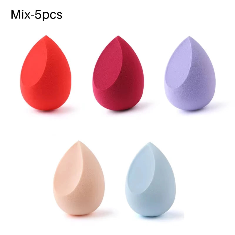 20/5/1pcs Makeup Sponge Concealer Smooth Cosmetic Powder Puff Cut Shape Foundation Water Drop Bevel Make Up Blender Tools