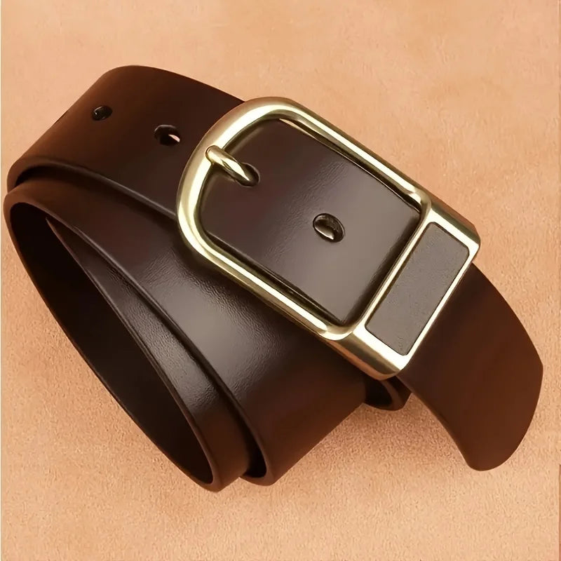 Men's Trendy Casual Belt For Men Coboy Style Belts Pin Buckle Belt Jeans Retro Belt Business Casual Belt | Kimlud Mid...