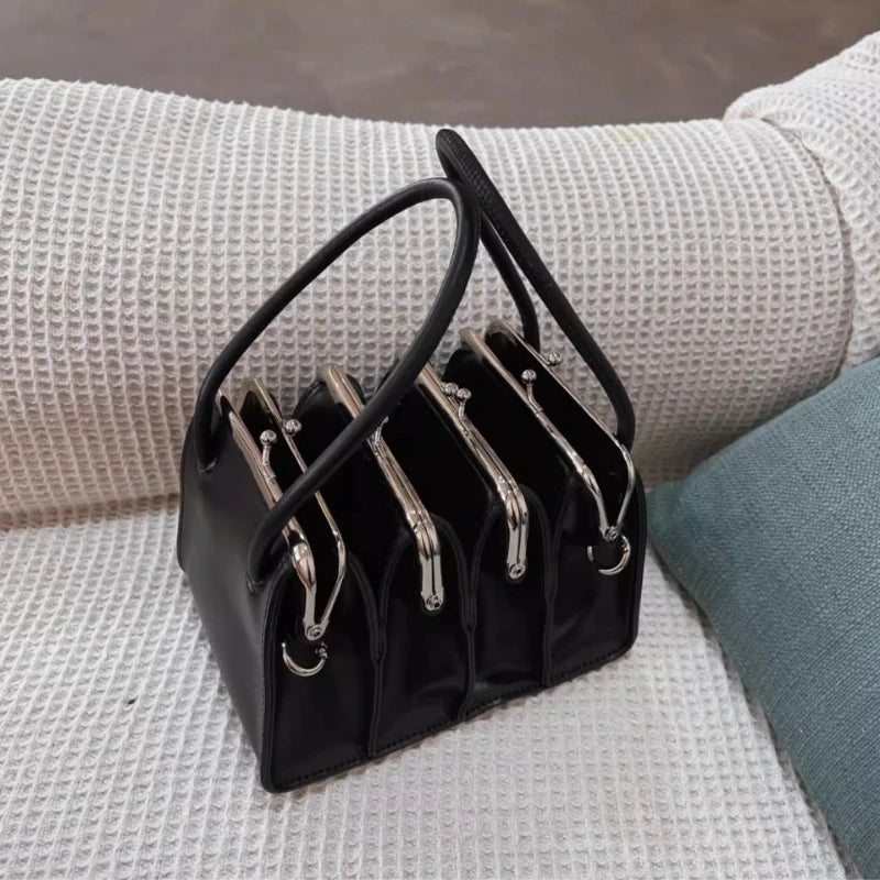 Fashion Multilayered Shell Clips Women Handbags Original Brands Designer Crossbody Bag New Trend Chic High Quality Shoulder Bag - Kimlud