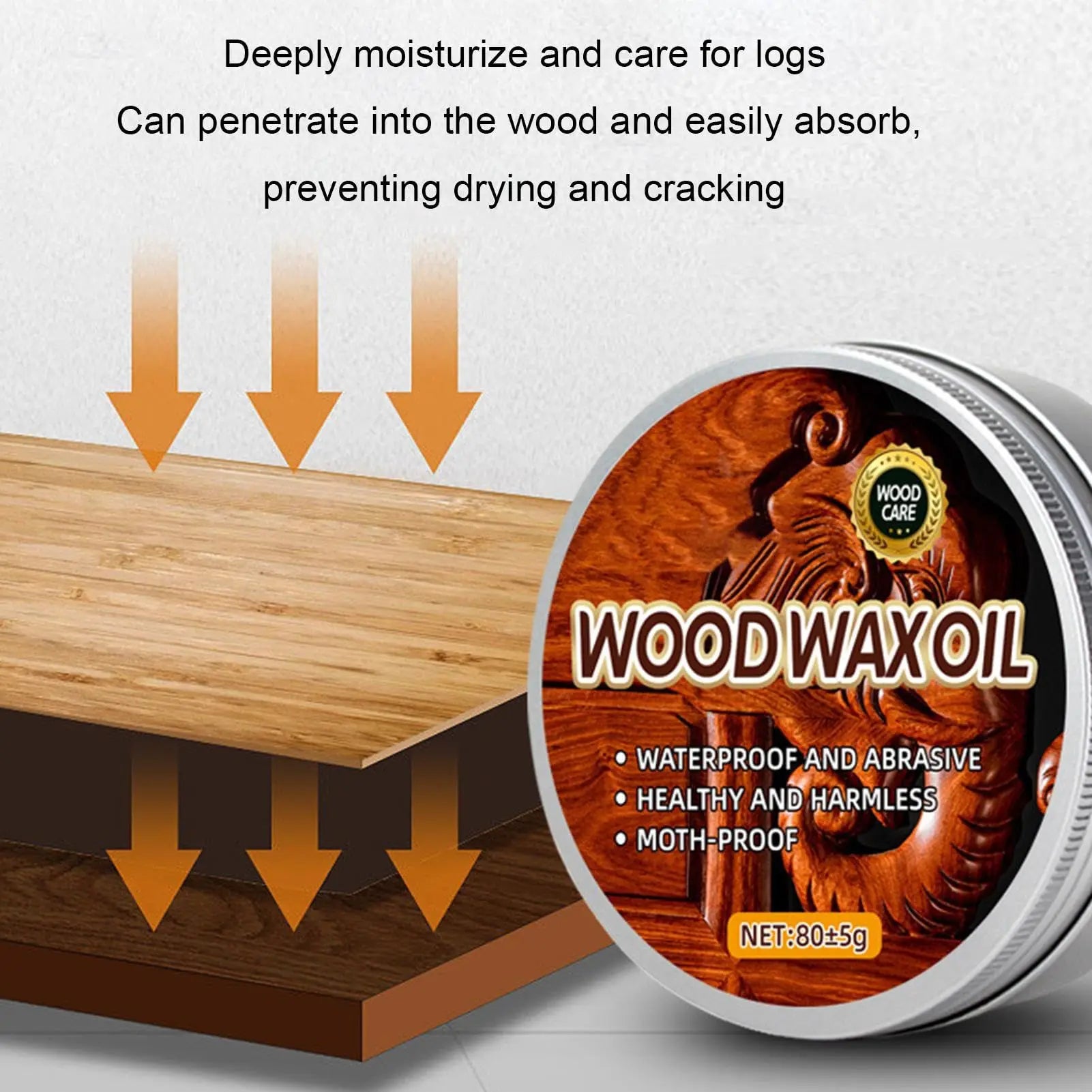 Environmentally Friendly Wood Wax Oil Original Mahogany Furniture Solid Brightening And Moisturizing Oil Wood Floor...