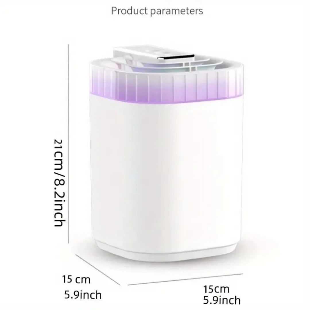 3L Ultrasonic Air Humidifier Cool Mist Humidifier with Night Light and Three Nozzles Quiet USB Aromatic Humidifier for Home