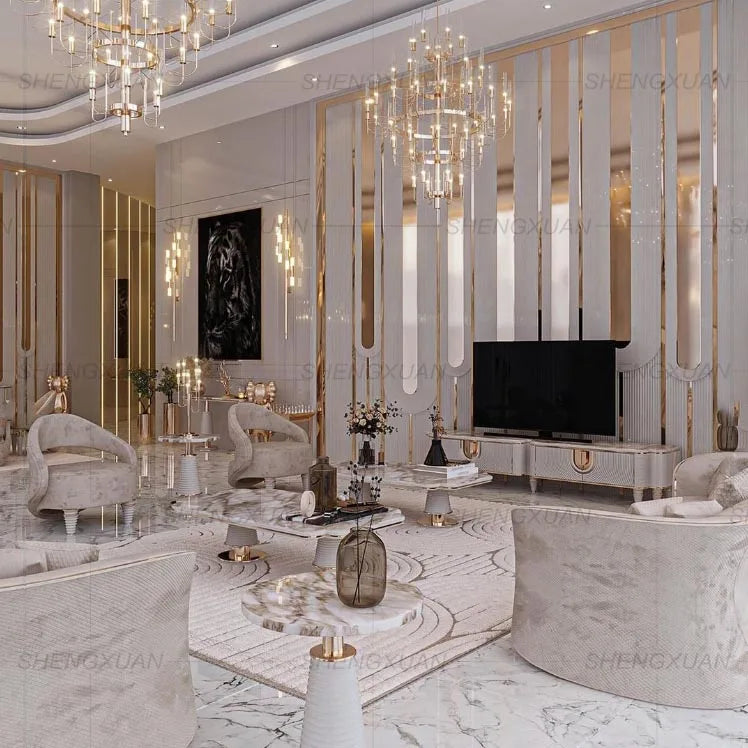 Hot Sale Manufacturer Factory Price Customization Luxury Design Dining Room Furniture Marble High End Dining Table Set |...