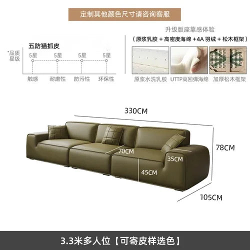 Minimalist Italian Sofas Living Room Luxury Modern Elegant Sofa Comfortable Lounge Salon Canape De Luxe Moderne Home...