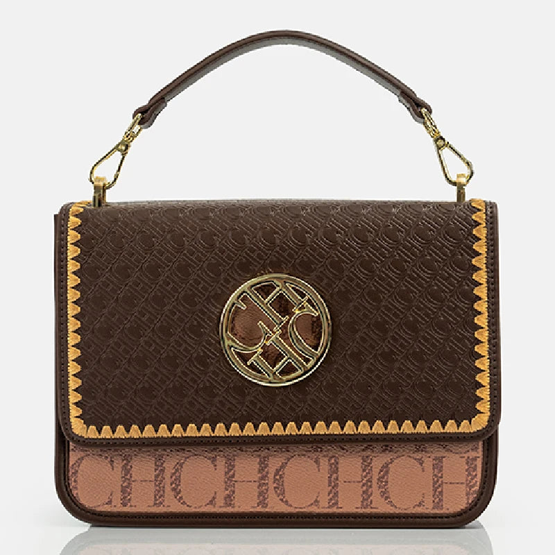 CH Solid Design Shoulder Bag Dark Letter Embossed Ladies Party Bag Exquisite Luxury Brand Fashion Design Handbag Classic...