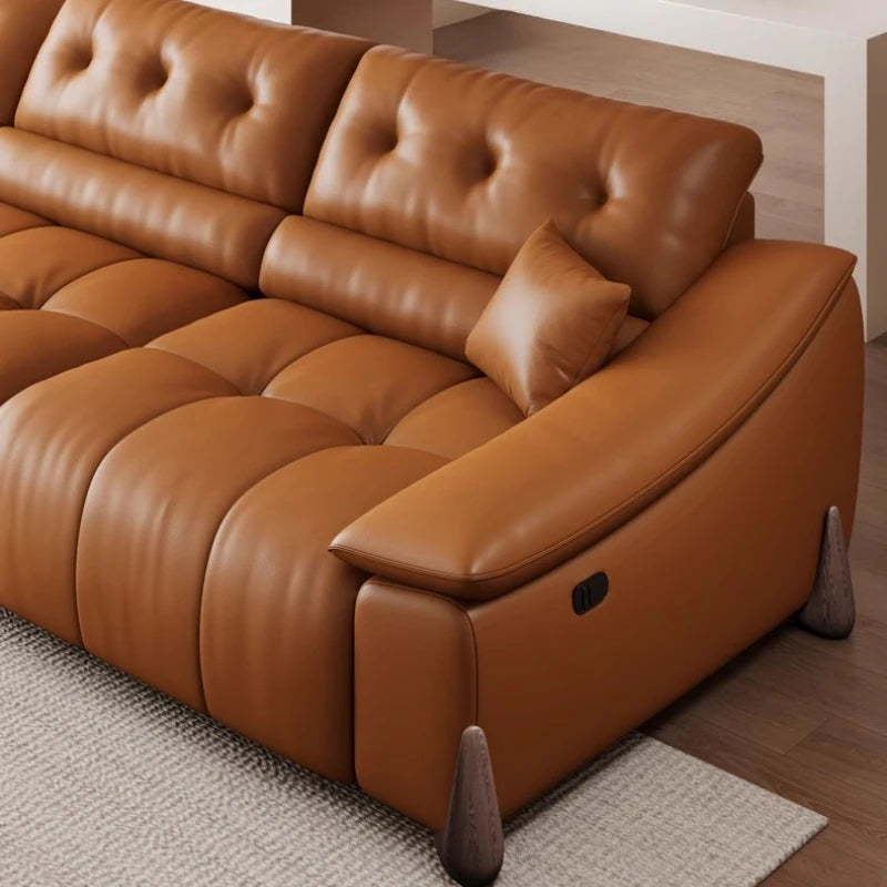 Electric Italian Sofas Minimalist Creative Living Room Leather Multifunctional Sofa High Quality Hallway Sillon Cama...