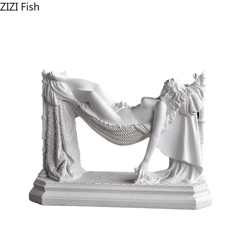 Mythological Figures Venus Goddess Statue Desk Decoration Ornaments Creative Characters Resin Sculpture Room Aesthetic Decor - Kimlud