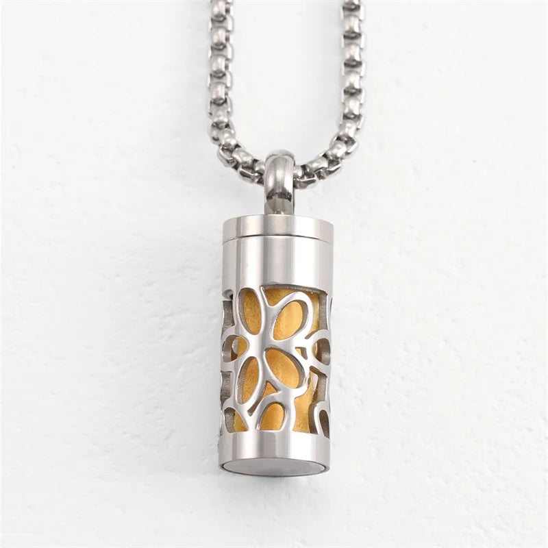 Incense diffuser Necklace Aromatherapy Pendant necklace Lotus Fragrance Pendant Essential Oil Essential Oil Diffuser...
